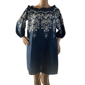 J Glee Dress Embroidered Cottagecore